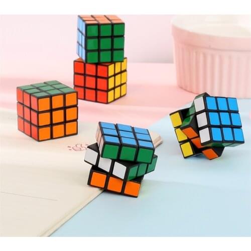 12 Pcs/Lot 3cm Small Cube 3x3x3 Kids Mini Speed Magic Cube Early Educational Puzzle Cube Toy Kingdergarten Toy Gift For Children