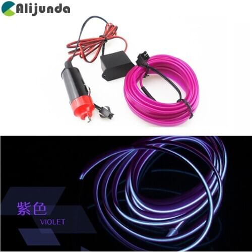 3 meter atmosphere lights car interior ambient light cold light line diy decorative panel console door car design