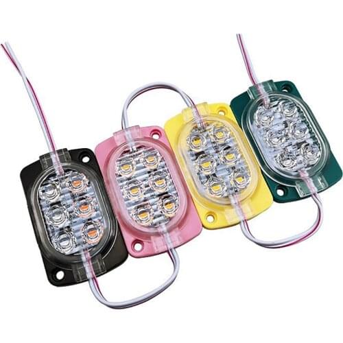 600Pcs/Lot Joylit 6538 Front Window RGB Flash Sign Bar Modules SMD 2835 6LED Injection IP67 Waterproof Led Module Light