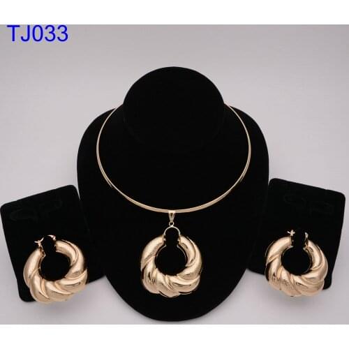 African Jewelry Sets Women Costume jewelry Nigerian Wedding Jewelry Gold color Jewelry Set party fashion jewelry set