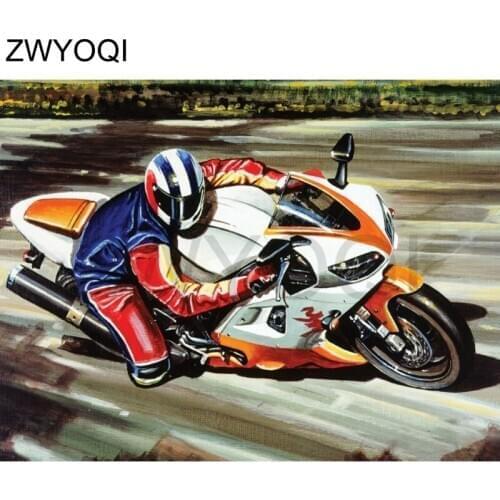 Full Square Diamond embroidery Motorcycle racing Full Round Diamond mosaic Motorcycle racing 5DDIY Diamond painting Cross stitch