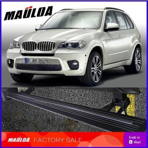 Car Accessories High quality aluminium alloy Automatic scaling Electric pedal side step running board for X5 2012