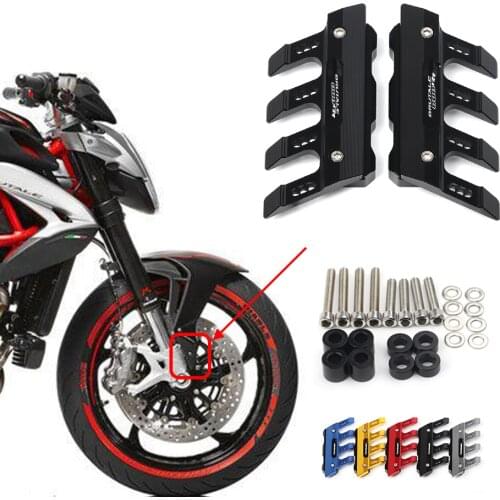 For MV Agusta Brutale 800 RR 800RR Motorcycle CNC Accessories Mudguard Side Protection Block Front Fender Anti-Fall Slider