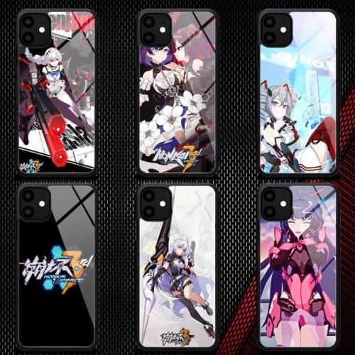 Honkai impact 3rd anime game Phone Case Rubber for iPhone 12 11 Pro Max XS 8 7 6 6S Plus X 5S SE 2020 XR 12Mini case