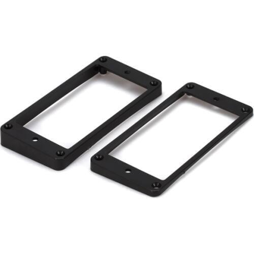 2 PCS Black Curved Humbucker Pickups Neck pickup Frame Mounting Rings For LP Electric Guitar