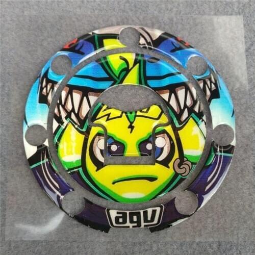 Motorcycle For Honda Gel Fuel Oil Tank Pad Fish Bone All Model Protector Racing Sticker 3D Resin Reflective CBR blue