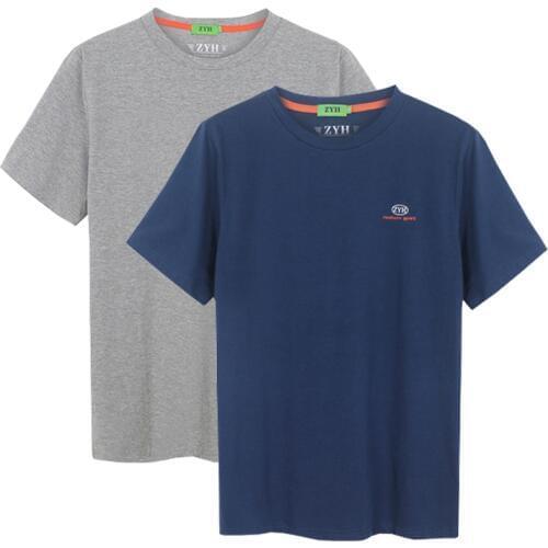 Men Brand T-shirt Summer high quality Solid cotton mens t shirt Short Sleeve Tee Shirts Casual Tops Tees