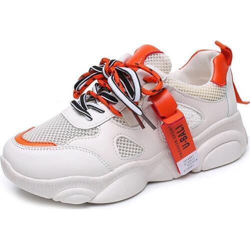 New Casual Shoes Womens Flats Shoes Mesh Breathable Platform Heels Shoes Summer Sneakers Zapatillas Deportivas Mujer