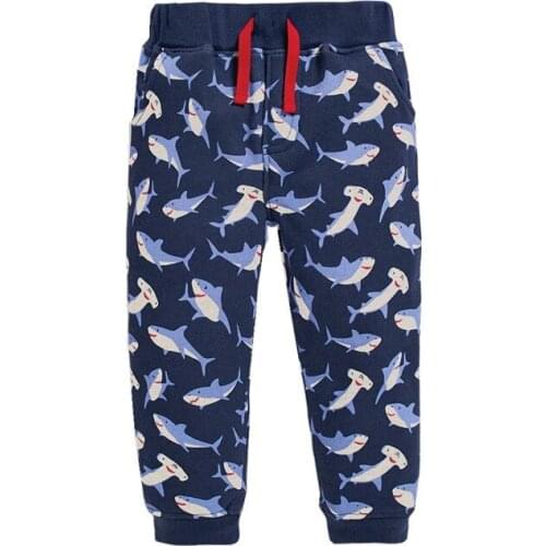 Funnygame New 2021 Cartoon Childrens Long Pants Cotton Cute Boys Girls Sweatpants for Autumn Spring Kids Trousers Pants