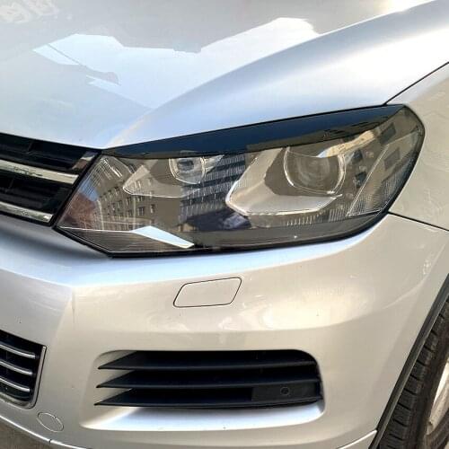 It Is Suitable For Volkswagen Touareg 2010 - Modification Of Exterior Decoration Of Headlamp Eyebrow Sticker