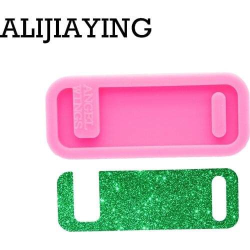 DY0713 Glossy Simple Phone stand Silicone Mold Circle Resin Pendant Mould for Epoxy Jewelry Making DIY Crafts