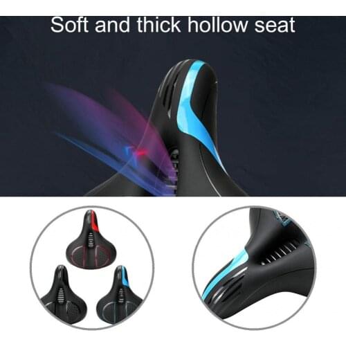3 Colors Sturdy Biking Riding Big Butt Cushion Comfortable Saddle Easily Install Bike Saddle Reusable Bike Accessories