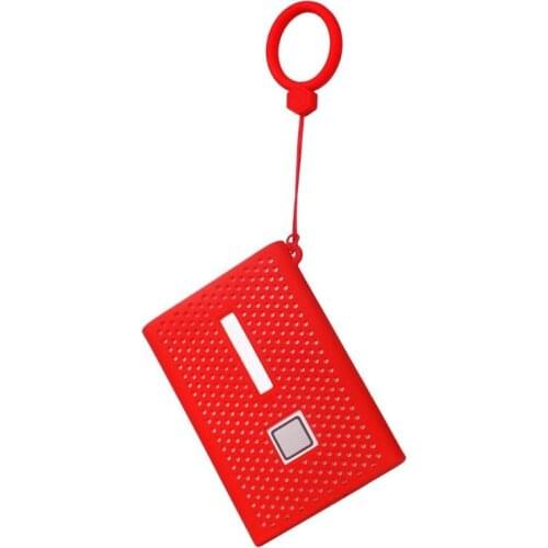 Anti-slip Soft Silicone Protective Cover Case Shell Protector with Lanyard for Sam-sung T7 Solid State Drive Mobile Hard Disk