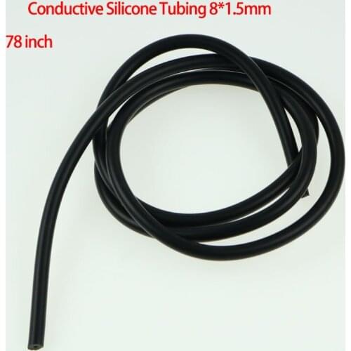 Conductive Silicone Rubber Tube TENS / ESTIM / E-STIM Machine 8mm OD 1.5mm ID 2M