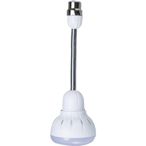 B22 Bayonet Base Adjustable Body Motion Sensor and Light Sensor Light Bulb Automatic LED Sensing Lamp, White 5W, 110V-220V