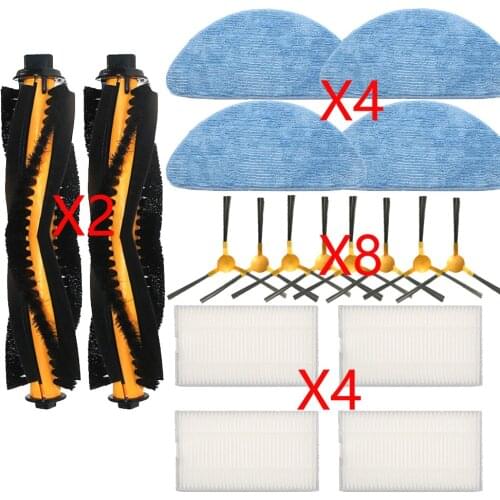 Roller Brush Side brush HEPA MopS Set For Liectroux C30B /Proscenic 800T Filter robot vacuum cleaner parts