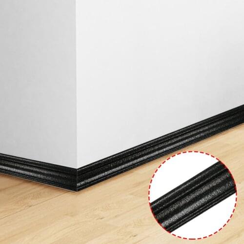 230cm Self-adhesive Waterproof Skirting Line Foam Embossed Corner Line Sticker Wall Decoration Wall Sticker Wall Edge Strip
