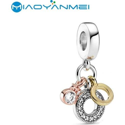 School Gift 2020 Autumn 925 Sterling Silver Beads Heart O Pendent Dangle Charm Fit Original Pandora Bracelets Women DIY Jewelry