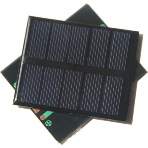 0.5Watt 2.5V Mini Solar Cell Polycrystalline Solar Panel DIY Solar Charger Solar Module 58*70*3MM Epoxy 2pcs/lot