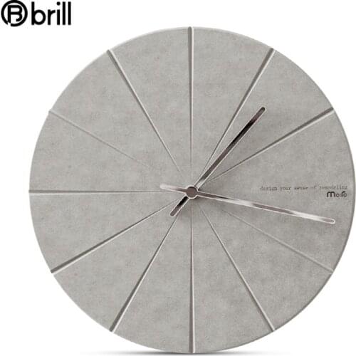 Modern Simple European Bedroom Wall Clock Nordic Living Room Creative Silent Retro Clocks Black Vintage Japan Reloj De Pared