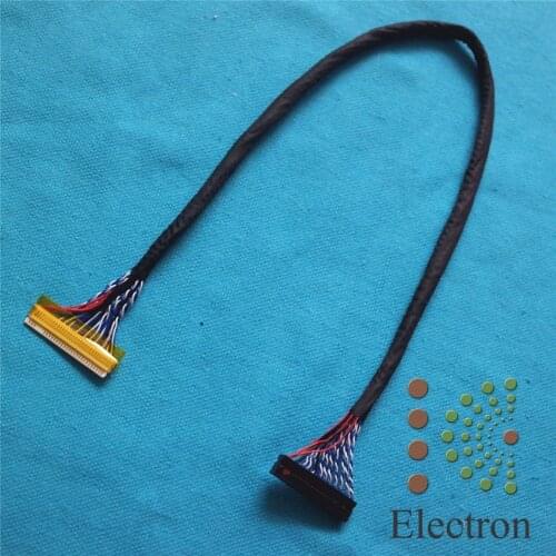 5pcs FIX-30-S8 Universal LVDS extend Cable 30Pin 2ch 8 bit 40cm for 17''-26'' LCD Controller Panel Monitor
