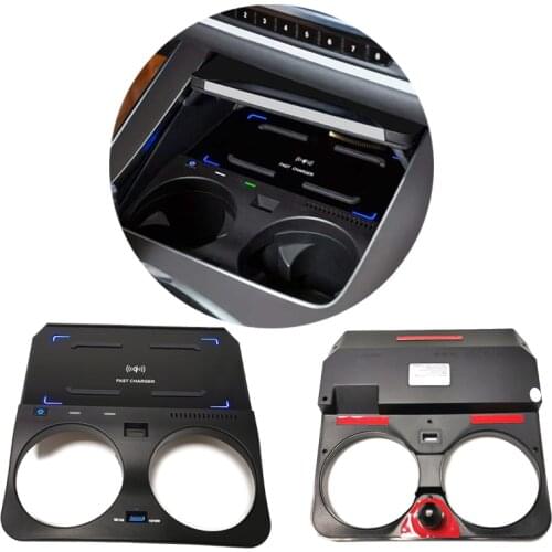 15W QI wireless charging phone charger fast charging holder for BMW X5 G05 X6 G06 X7 G07 2019 2020 2021 accessories for iPhone