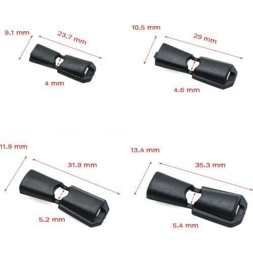 10pcs Cord Ends Zipper Pull Cord Lock Stopper For Sportswear Backpack Garment Accessories