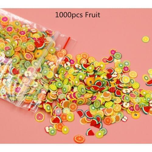 1000Pcs/pack Mixed Animal Fruit Nail Art Resin Cake Heart UV Resin Epoxy Mold Filler For Diy Jewelry Making Tools
