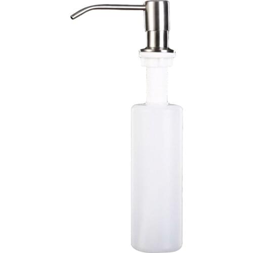 300ml Sink Liquid Soap Container Sink Sanitizer Pump Bottle Stainless Steel Kitchen Soap Dispensers Household Supplies Dropship