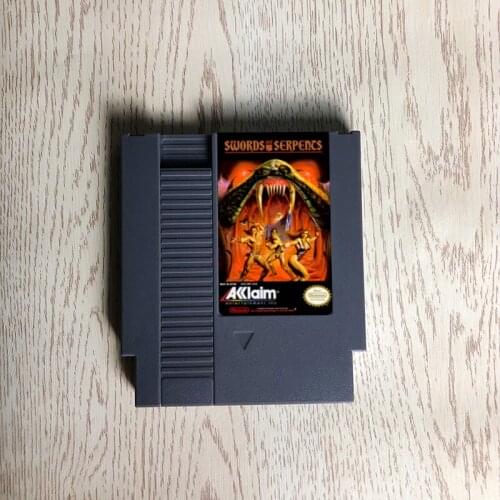 Swords and Serpents - 72 pins 8bit game cartridge