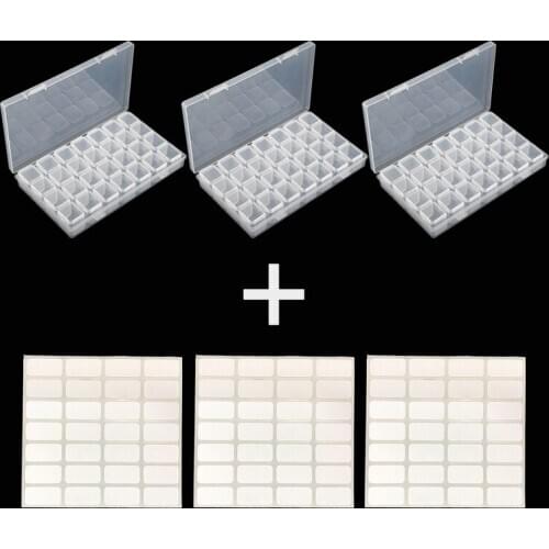 ARMYQZ 84Grids 5D DIY Diamond Painting Drill Box Jewelry Box Rhinestone Embroidery Crystal Bead Organizer Storage Case Container