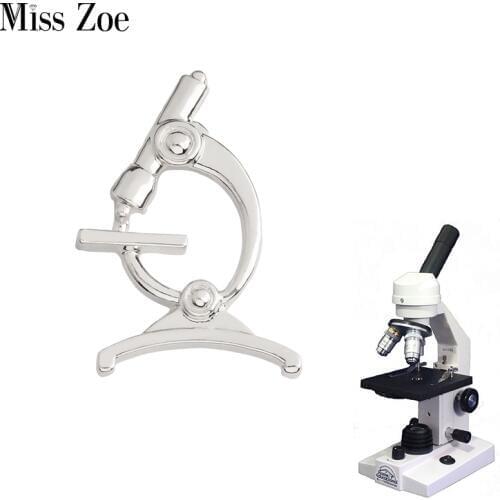 Microscope Brooch Pins Collar Chemistry pin for Doctors Nurse Physicians Science Medical Student Graduation gift