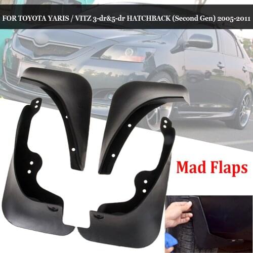 Fit For Toyota Yaris 2005~2011 Hatch Vitz Mud Flap Flaps Splash Guards Mudguards Wholesale Quick delivery
