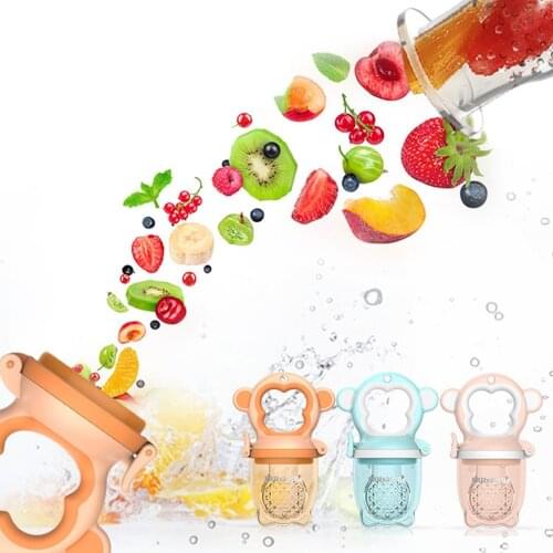 Infant Bites Happy Silicone Pacifier Teether Childrens Fruits And Vegetables Teething Stick Tool Pacifier