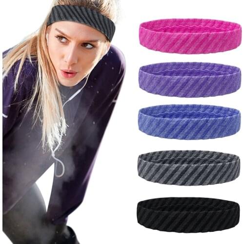 SKDK Elastic Sports Hair Band Running Headband Breathable Moisture Sweatband Seamless Weaving Men Women Badminton Tennis Yoga