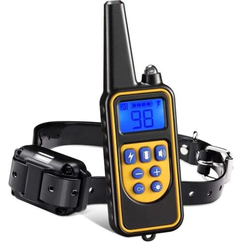 800M Electric Dog Training Collar Pet Remote Control Waterproof Rechargeable Pet Dogs Training Collar Shock Vibration Sound