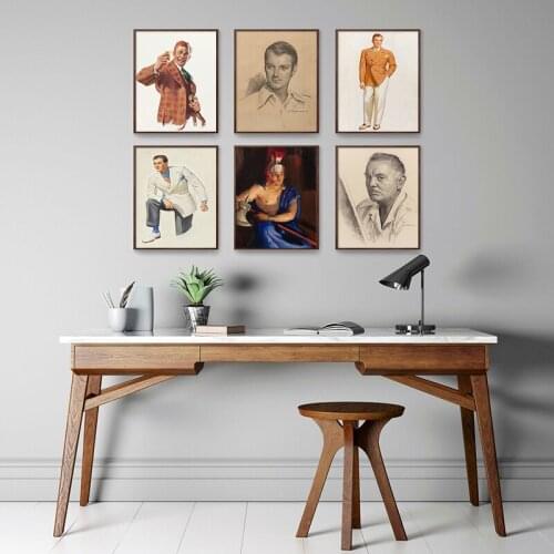 Europe Retro Gentleman Soldier Canvas Painting Wall Art Figure Picture Posters And Prints For Living Room Bedroom Home Decor