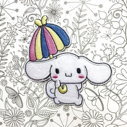 Big ear rabbit cute animal Clothes Decorate Iron On Embroidered Applique Sewing Clothes patch