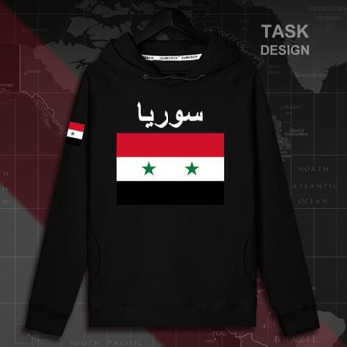 Syrian Arab Republic Syria SYR Arabic mens hoodie pullovers hoodies men sweatshirt streetwear clothing hip hop tracksuit nation