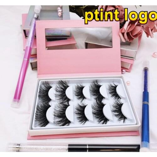 Print logo Eyelash Storage Book Organizer Makeup Display Glitter Paper Sample Catalog Travel Compartment Gift Portable Packaging