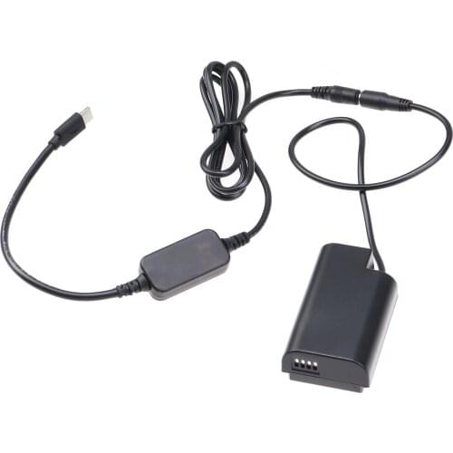 FOTGA DMW-BLJ31 Dummy Battery Adapter +Type C Cable for Panasonic S1 S1H S1R