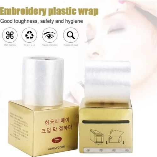 Tattoo Clear Wrap Cover Preservative Film Microblading Tattoo Film For Permanent Makeup Tattoo Eyebrow Supplies 40MM*200MM