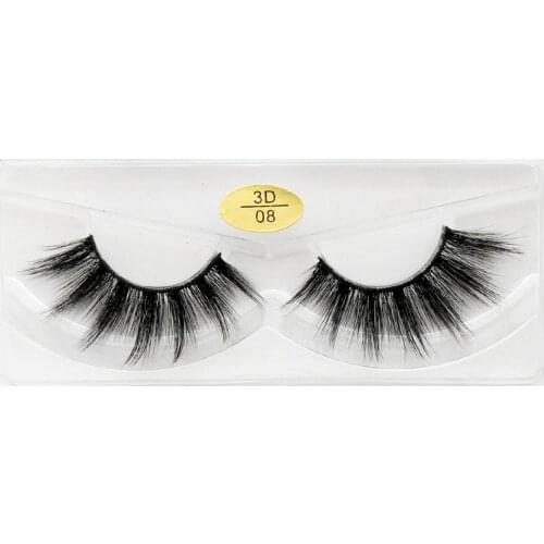 ISEEN Wholesale 1 Pair Mink Eyelashes Faux Mink Lashes Natural Wispiy Fluffy Lashes Eye Makeup Tools Extension Lash Vendor