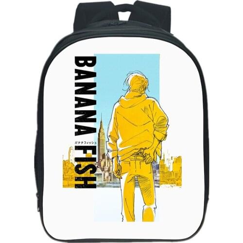 Banana Fish Bagpack Mochilas Backpack School Anime Kawaii Boy Girl Bag Cartoons Bookbag Teen Backpack Fashion Casual Rucksack