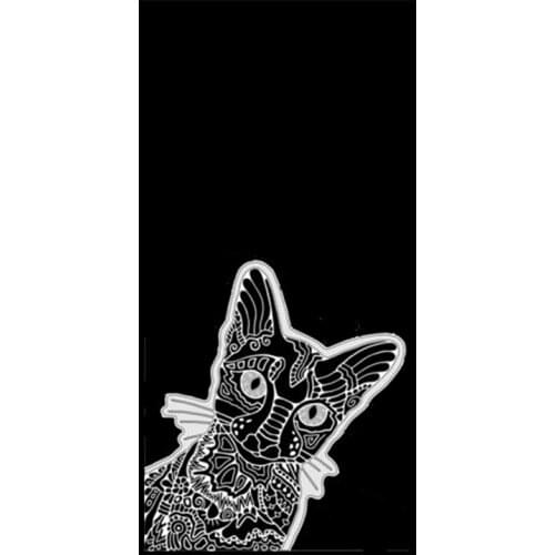 Stylish Black Hand Draw Sphynx Cat Kitten Beach Bath Towel Tribal Ethnic Tattoo Cats Travel Swimming Pool Towels Sport Quick Dry