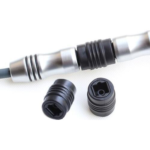 TOSLINK Female to Female PC TV DVD stereo audio Fiber optical cable connector Square to Square