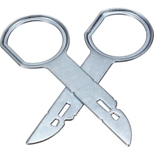 2/4PCS Unniversal Useful Practical Radio Removal Key Pin Tool Stereo Head Unit Audio Tools Extraction Tools Car Styling For VW