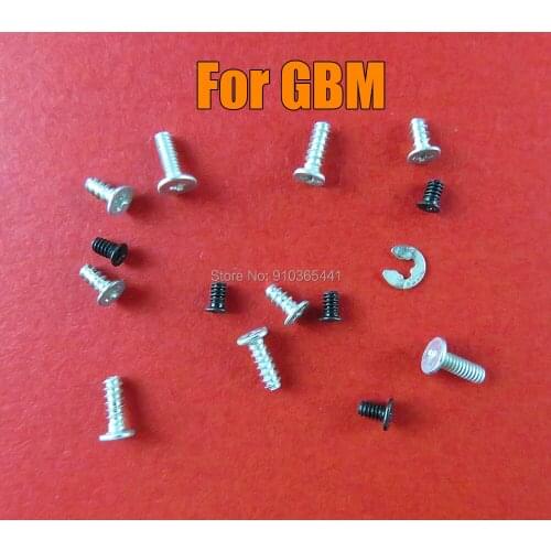 20sets Replacement Full Set Screw Sets for Nintend GameBoy MICRO GBM Screws Conductive Buttons screw repair parts