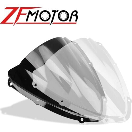 For Suzuki GSXR 600 750 R gsxr600 gsxr750 600R 750R K8 2008 2009 2010 08 09 10 Windshield Black WindScreen Double Bubble