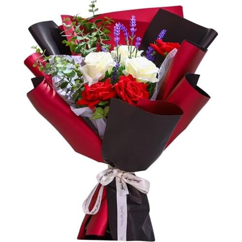 10pcs/set Waterproof Flower Wrapping Paper 58x57.5cm Flowers Gifts Packing Flower Bouquet Wedding Decor Printing Drop Shipping